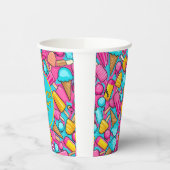 " EISKREAM UND POPSICLES PAPIERPAPIERE TELLER " PAPPBECHER (Links)