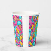 " EISKREAM UND POPSICLES PAPIERPAPIERE TELLER " PAPPBECHER (Rechts)