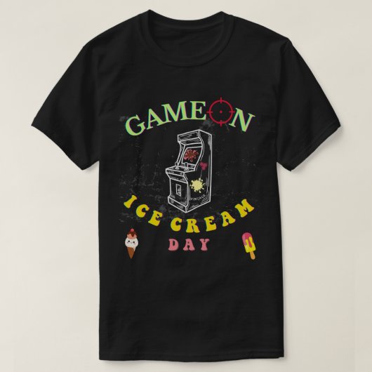 EISKREAZEIT: VIDEOSPIEL QUOTE T-Shirt T - Shirt (Design vorne)