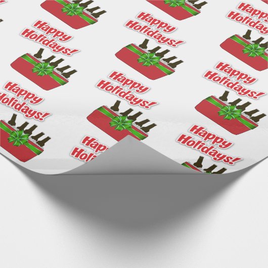 Eiskrebse Cooler glückliche Feiertage Geschenkpapier (Ecke)