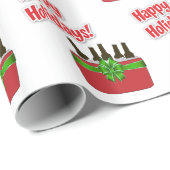 Eiskrebse Cooler glückliche Feiertage Geschenkpapier (Rolleneckpunkt)