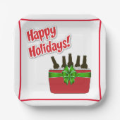 Eiskrebse Cooler glückliche Feiertage Pappteller (Vorderseite)