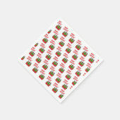 Eiskrebse Cooler glückliche Feiertage Serviette (Ecke)