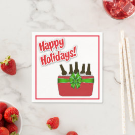 Eiskrebse Cooler glückliche Feiertage Serviette