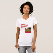 Eiskrebse Cooler glückliche Feiertage T-Shirt (Vorne ganz)