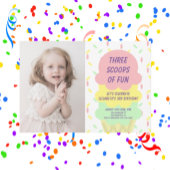 Eiskrem 3. Geburtstag Einladung