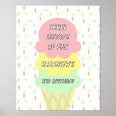 Eiskrem 3. Geburtstag Foliendrucke (Vorderseite)