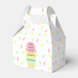 Eiskrem 3. Geburtstag Geschenkschachtel