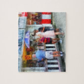Eiskrem auf der Messe kaufen Puzzle (Vertikal)