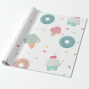 Eiskrem-Cartoon Geschenkpapier