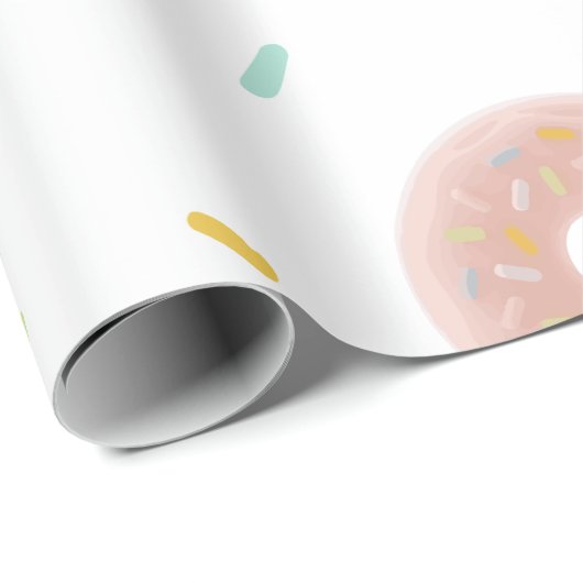 Eiskrem-Cartoon Geschenkpapier (Rolleneckpunkt)