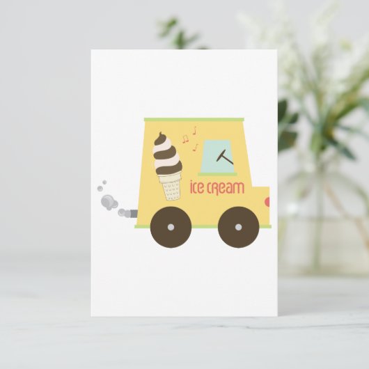 Eiskrem Dankeskarte (Stehend Vorderseite)