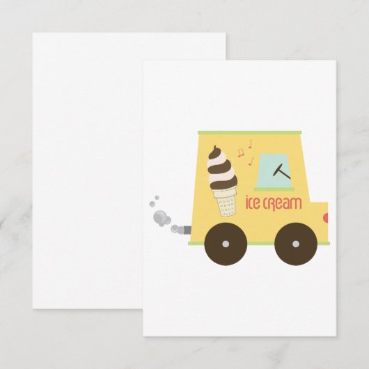 Eiskrem Dankeskarte (Vorne/Hinten)