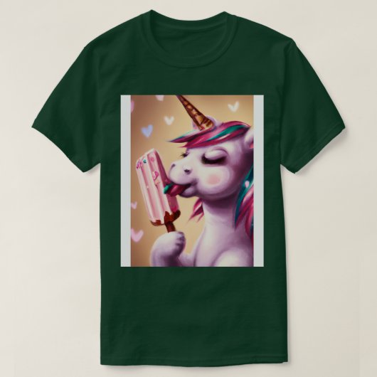 Eiskrem Einhorn 1 T-Shirt (Design vorne)
