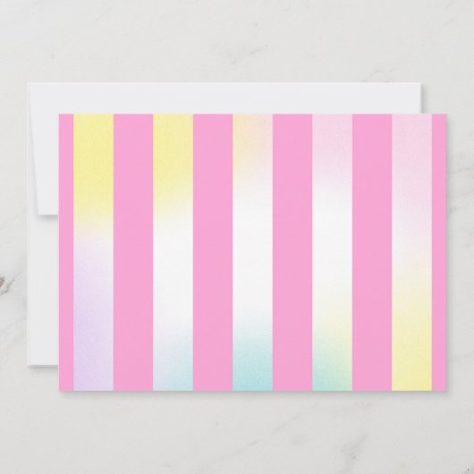 Eiskrem Einladung Eiscreme Geburtstagsparty (Rückseite)