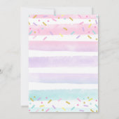 Eiskrem Einladung Eiscreme Geburtstagsparty (Rückseite)