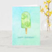 Eiskrem Geburtstagspartei Karte (Gelbe Blume)