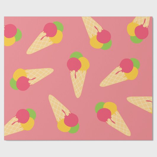 Eiskrem Geschenkpapier (Flach)