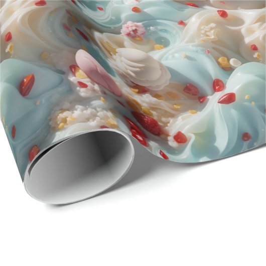 Eiskrem Himmel | Geschenkpapier (Rolleneckpunkt)