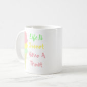 Eiskrem ist süß kaffeetasse (Vorderseite Links)