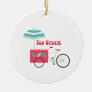 Eiskrem Keramik Ornament