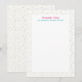 Eiskrem Party Vielen Dank Einladung (Vorne/Hinten)