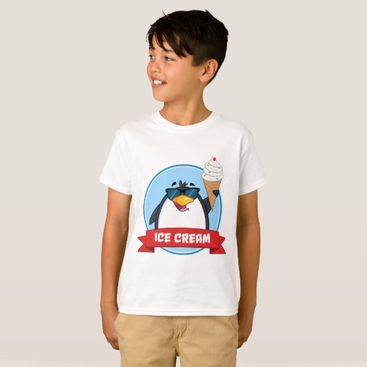 Eiskrem Penguin T-Shirt (Vorne ganz)
