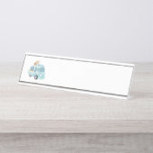 Eiskrem Schreibtischnamensplakette (Vorderseite )