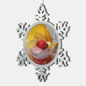 Eiskrem Sonnae Schneeflocken Zinn-Ornament (Rechts)