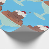 Eiskrem Sonntag Geschenkpapier (Ecke)