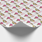 Eiskrem Sozialer Gefallen Banana Split Geschenkpapier (Ecke)