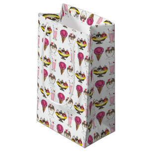 Eiskrem Sozialer Gefallen Banana Split Kleine Geschenktüte