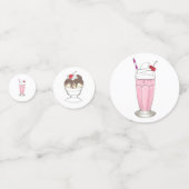 Eiskrem Sozialer Gefallen Banana Split Konfetti (Rückseiten)