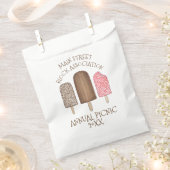 Eiskrem Sozialer Picknickblock Party Popsicles Geschenktütchen (Ausgeschnitten)