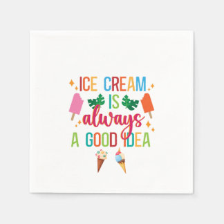 Eiskrem Soziales Serviette