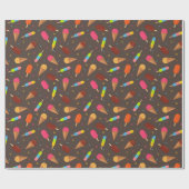 Eiskrem und Eier Geschenkpapier (Flach)