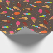 Eiskrem und Eier Geschenkpapier (Ecke)