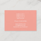 Eiskrem-Visitenkarte Visitenkarte (Rückseite)