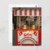 Eiskrem zum Verkauf Postkarte (Vorne/Hinten)