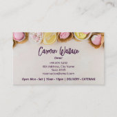 Eiskremgeschäft | Delicious Sundae Brown Visitenkarte (Vorderseite)