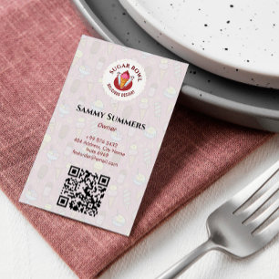 Eiskremgeschäft Köstliche Dessertgeschmacksricht Visitenkarte