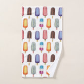 Eiskremmuster Badhandtuch Set (Handtuch)