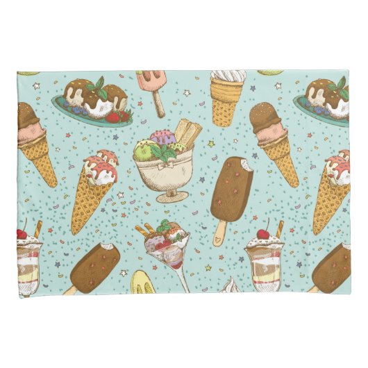 Eiskremmuster Kissenbezug (Vorderseite-Rechts)