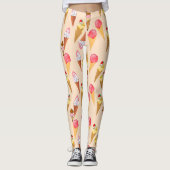 Eiskremmuster Leggings (Vorderseite)