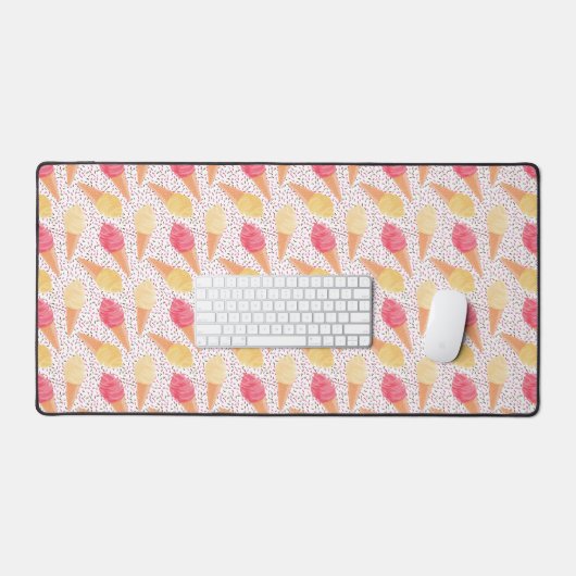 Eiskremmuster Schreibtischunterlage (Tastatur & Maus)