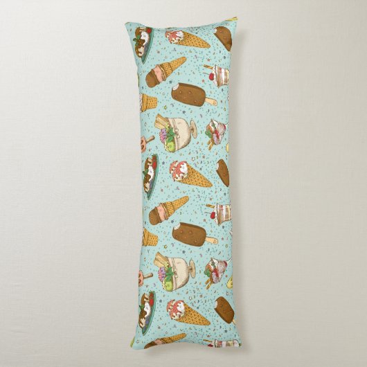 Eiskremmuster Seitenschläferkissen (Rückseite (Vertikal))