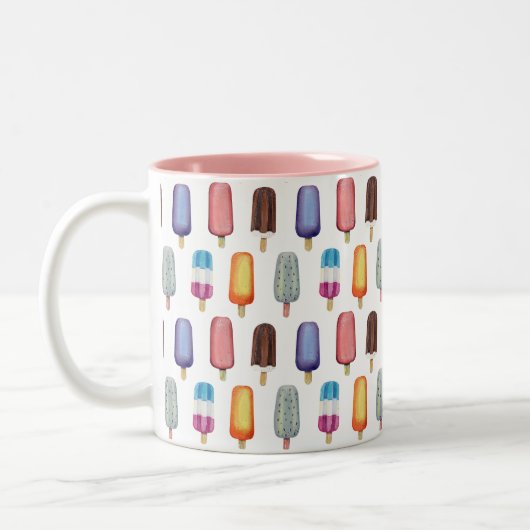 Eiskremmuster Zweifarbige Tasse (Links)