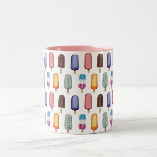 Eiskremmuster Zweifarbige Tasse (Mittel)