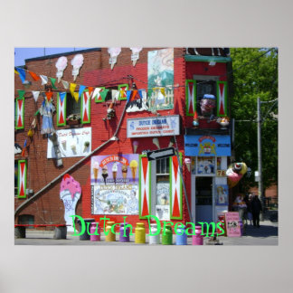Eiskremshop Poster