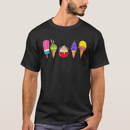 Eiskremskone Sommervarianten Popsicle Sprinkle S T-Shirt (Vorderseite)